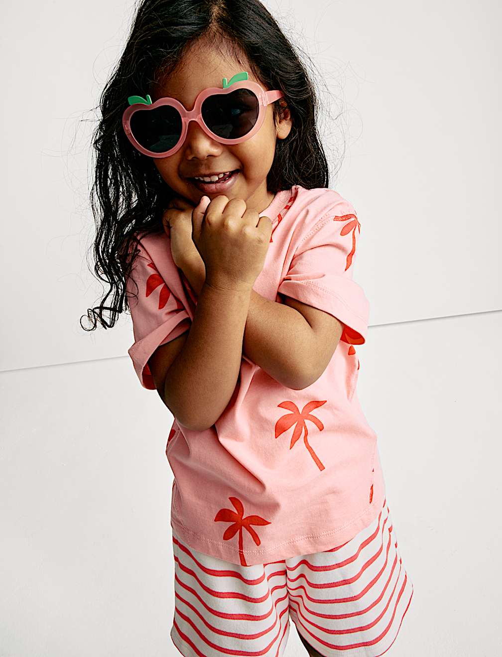 Cotton Rich Jersey Striped Shorts (2-8 Yrs)