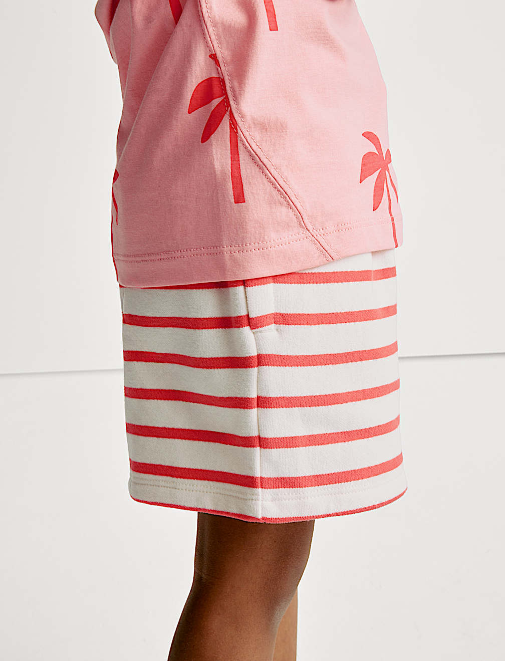 Cotton Rich Jersey Striped Shorts (2-8 Yrs)