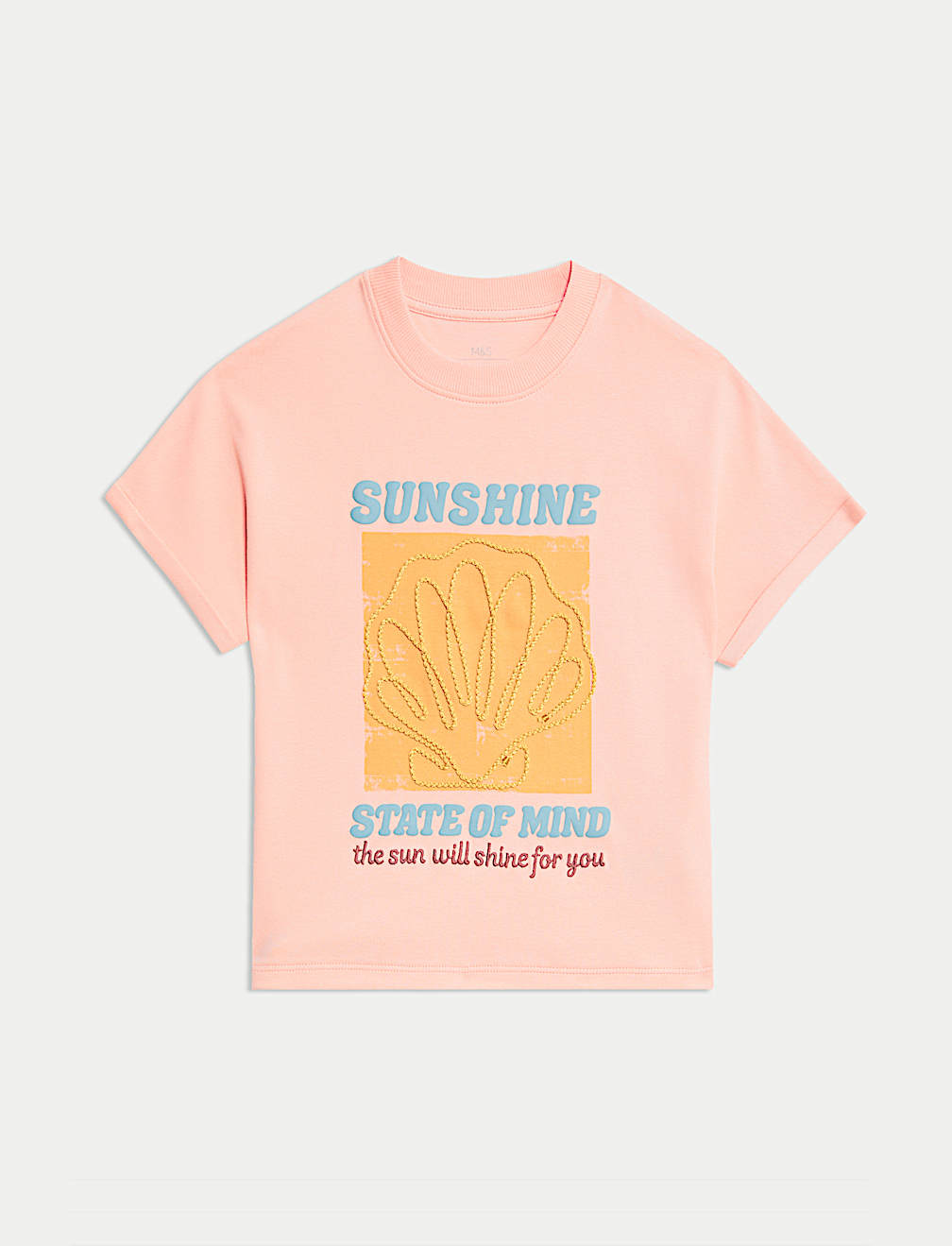 Cotton Rich Shell T-Shirt (2-8 Yrs)