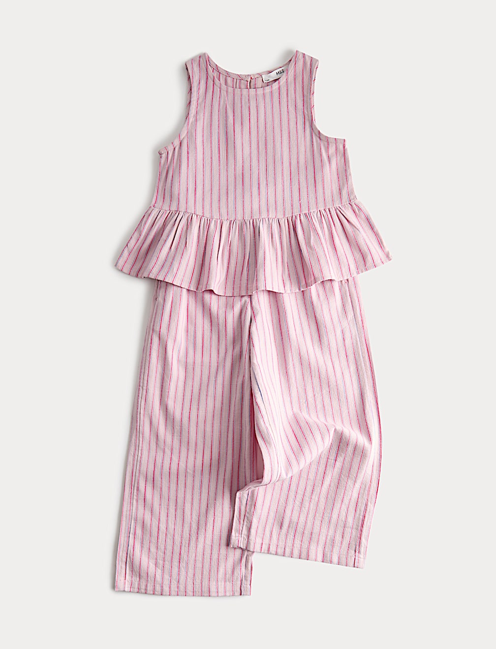 2 Piece Pure Cotton Striped Frill Outfit (2-8 Yrs)