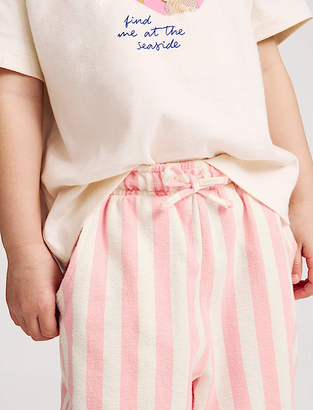 Pure Cotton Striped Trousers (2-10 Yrs)
