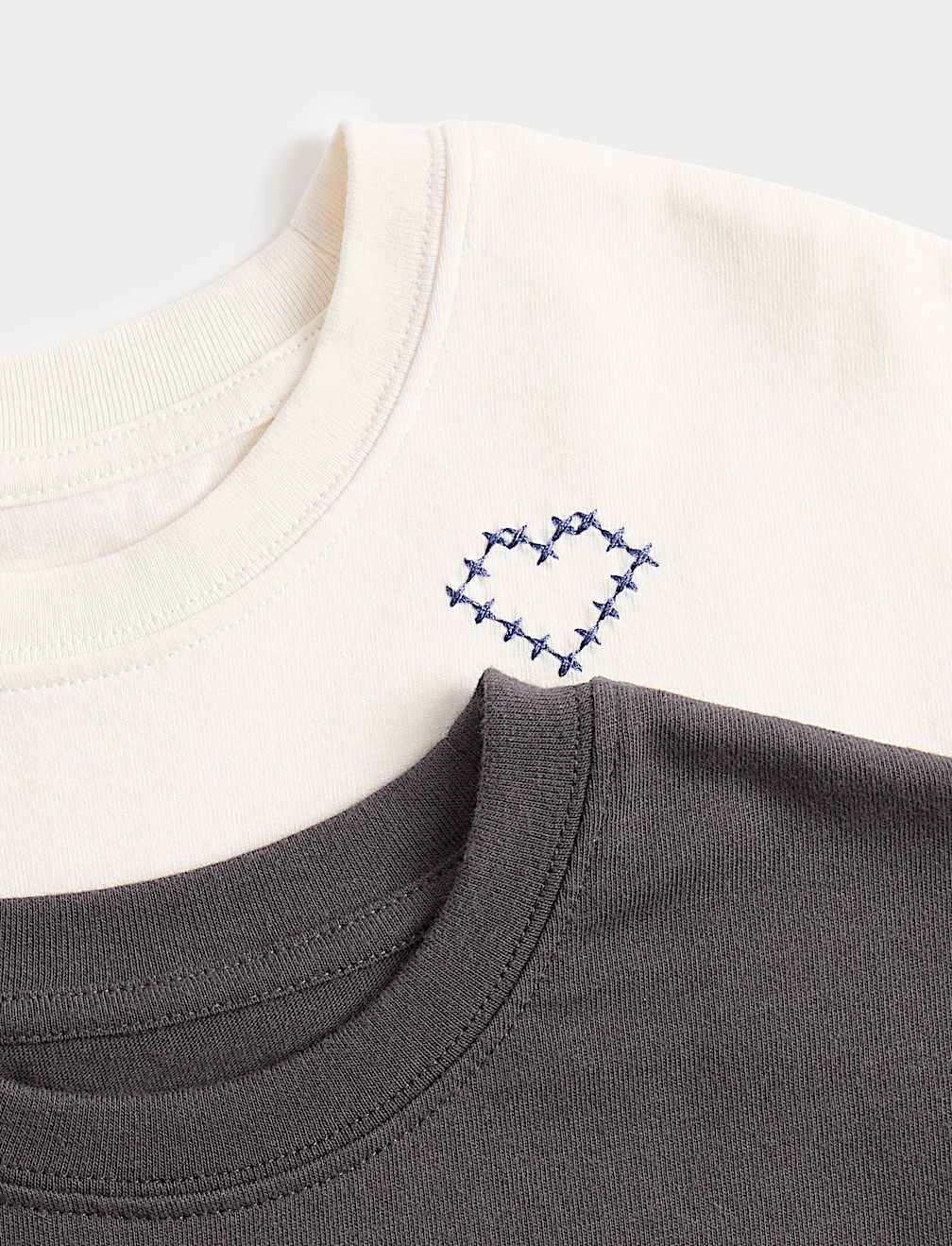 2 Pack Pure Cotton Cross Stitch T-Shirts (2-8 Yrs)