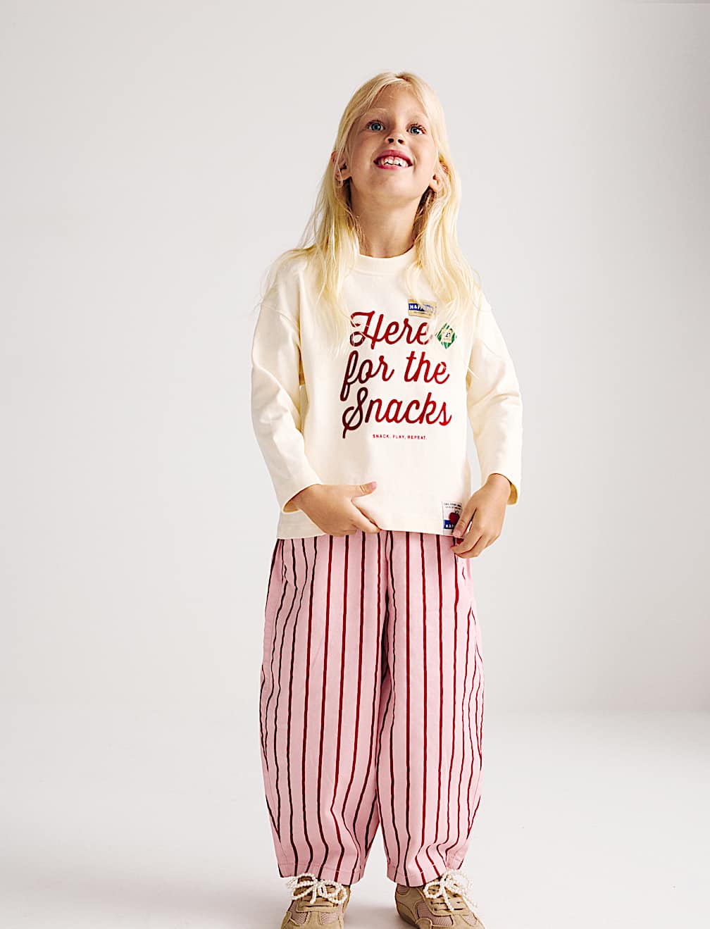 Pure Cotton Here For The Snacks Top (2-8 Yrs)