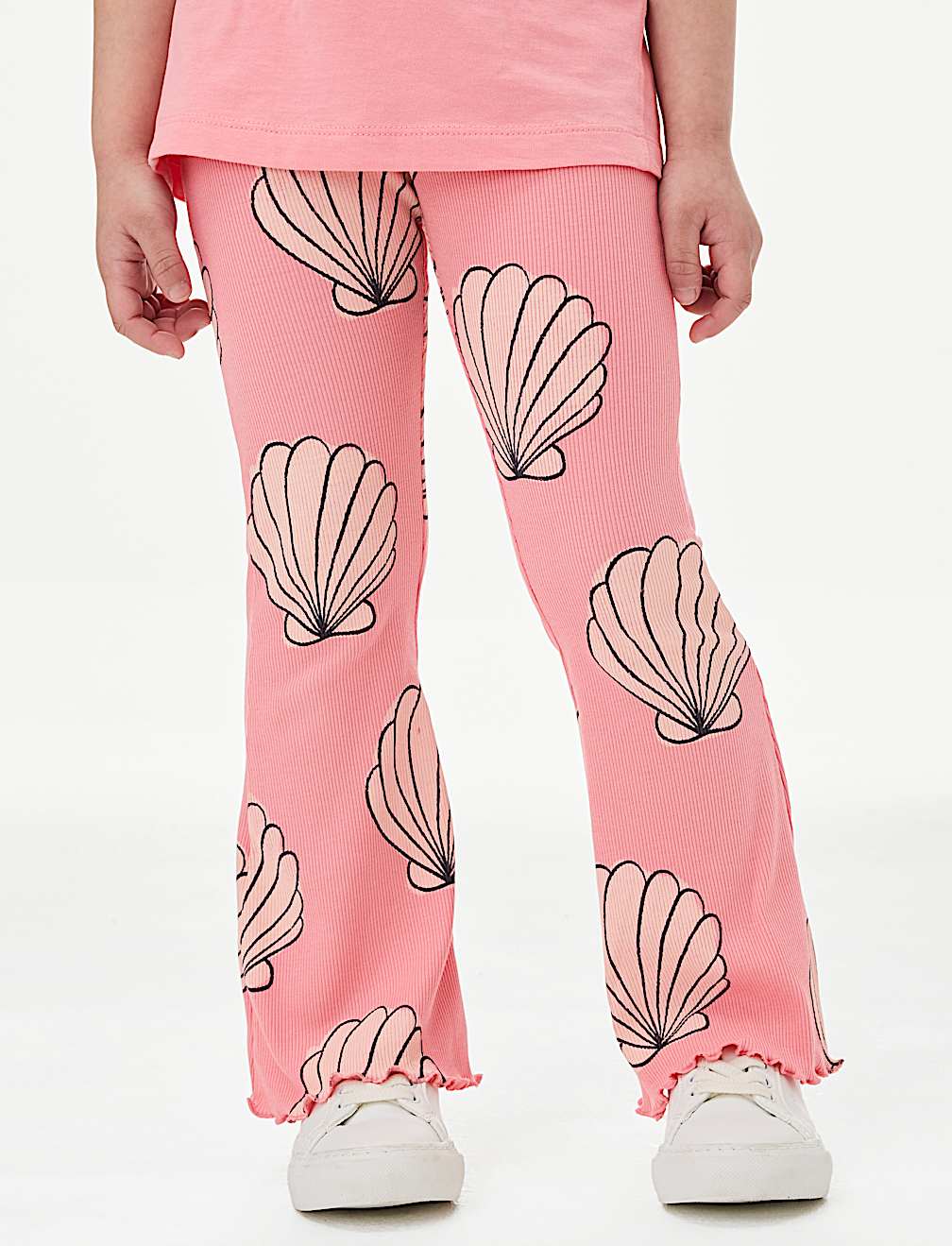 Cotton Rich Shell Print Kick Flare Leggings (2-8 Yrs)
