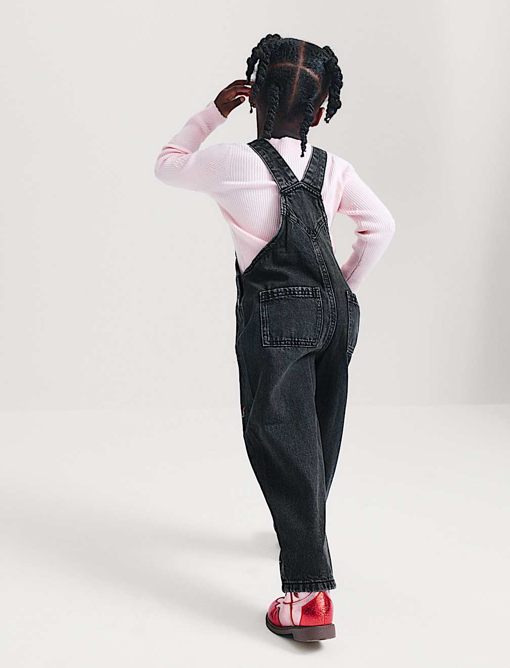 Denim Sequin Dungarees