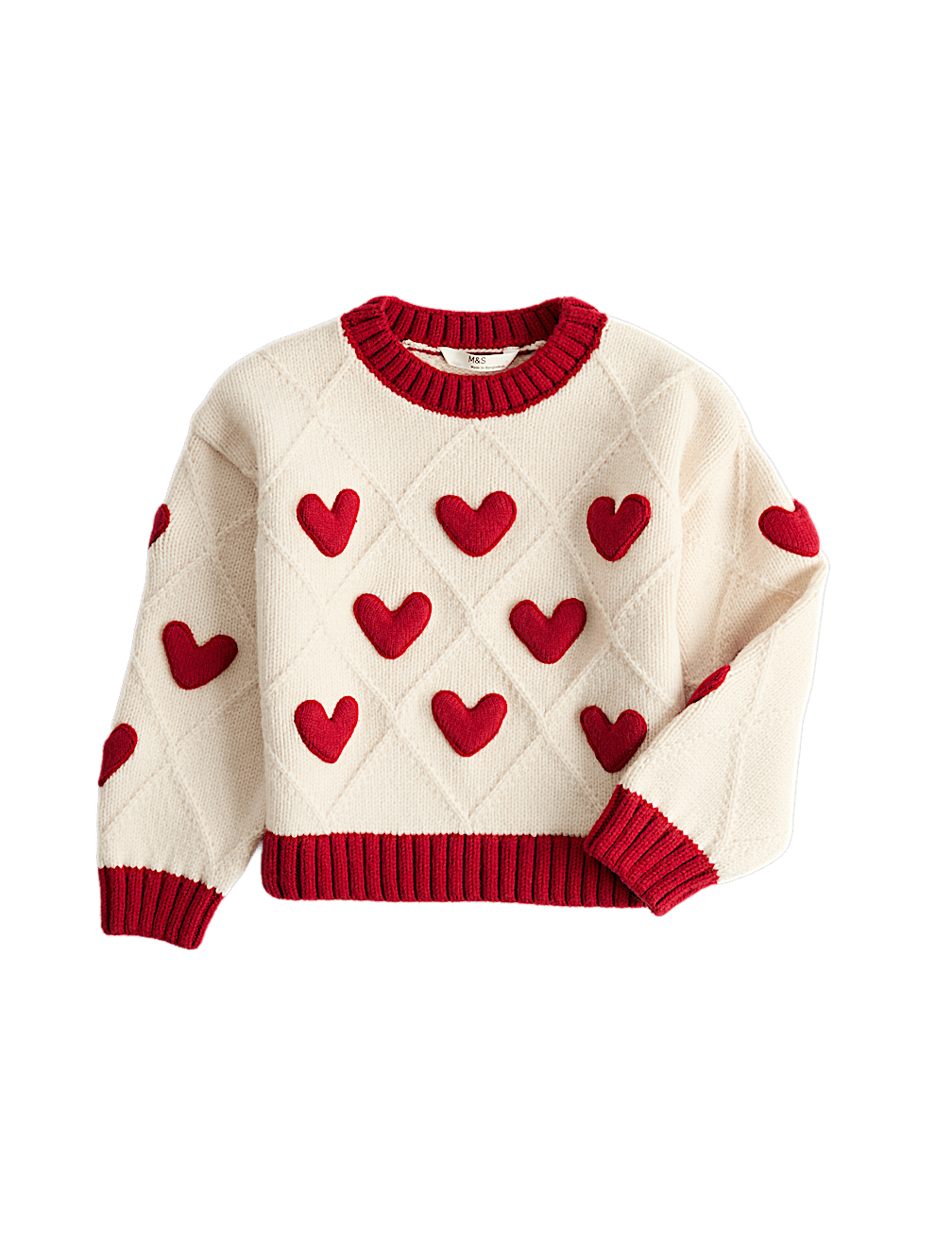 3D Heart Knit Jumper (2-8 Yrs)