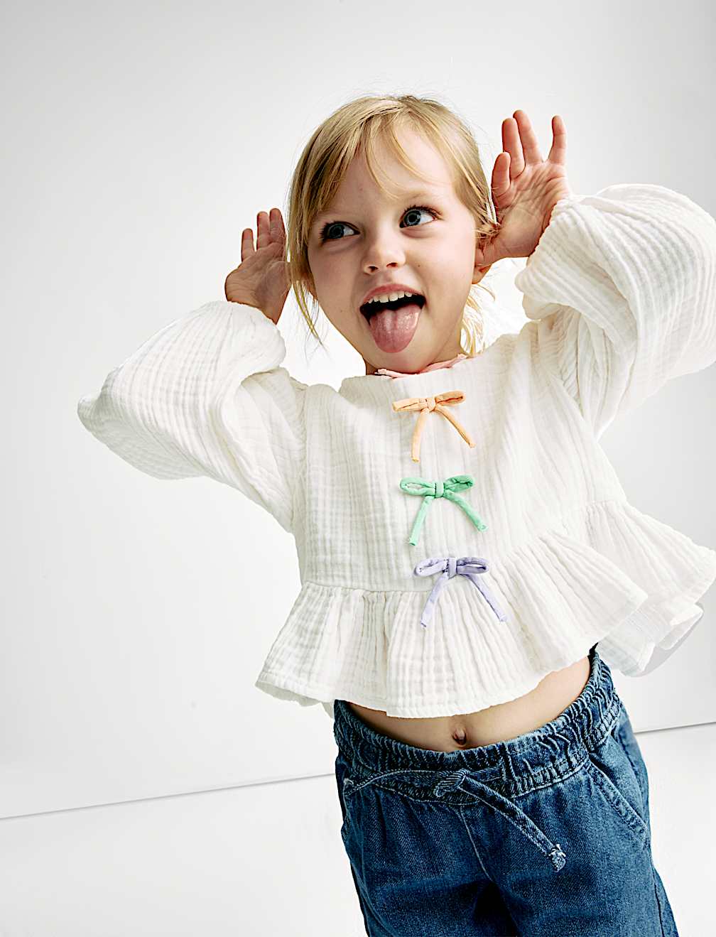Pure Cotton Bow Top (2-16 Yrs)