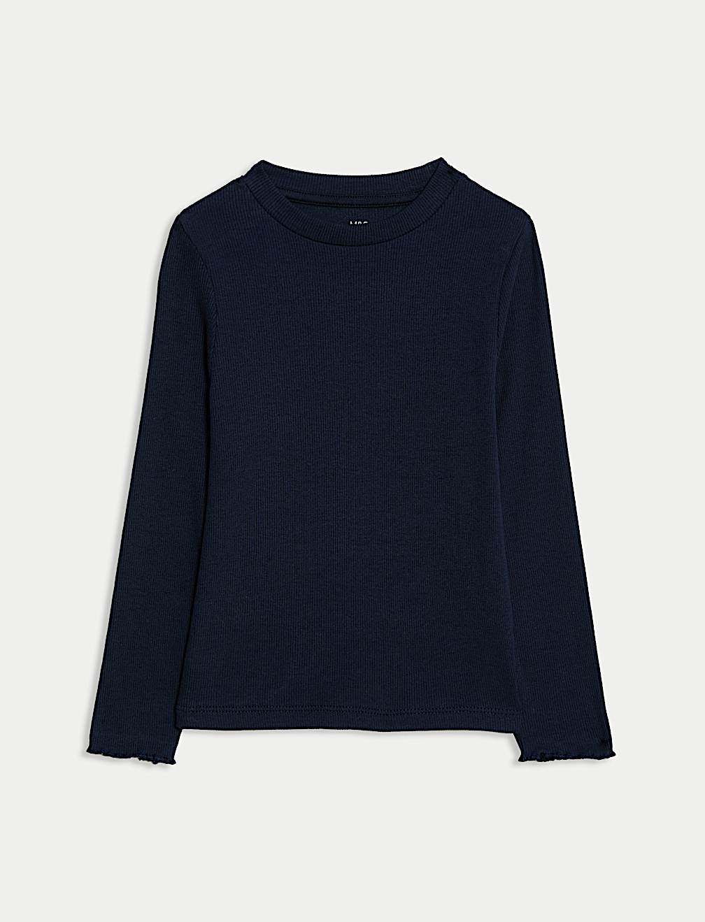 Cotton Rich Ribbed Top (2-8 Yrs)