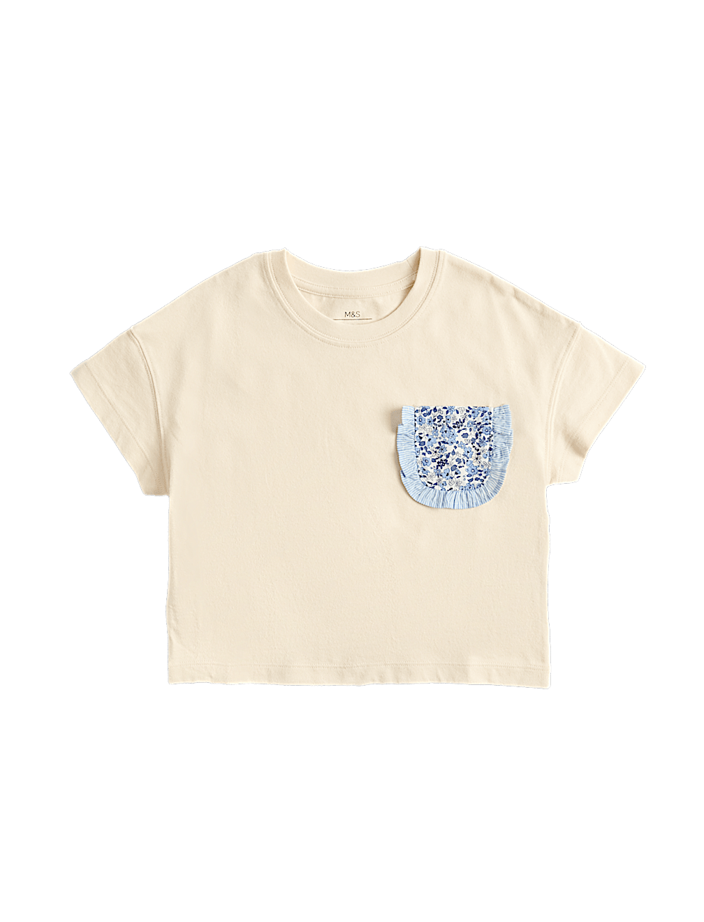 Pure Cotton Cross Stitch Pocket T-Shirt (2-8 Yrs)