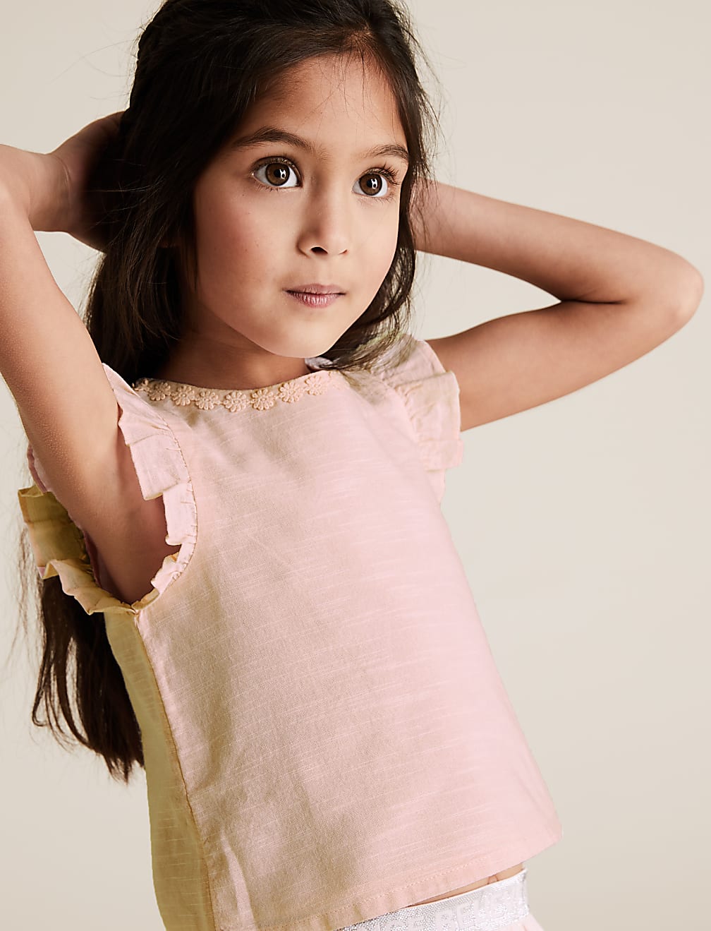 Pure Cotton Flower Top (2-7 Yrs)