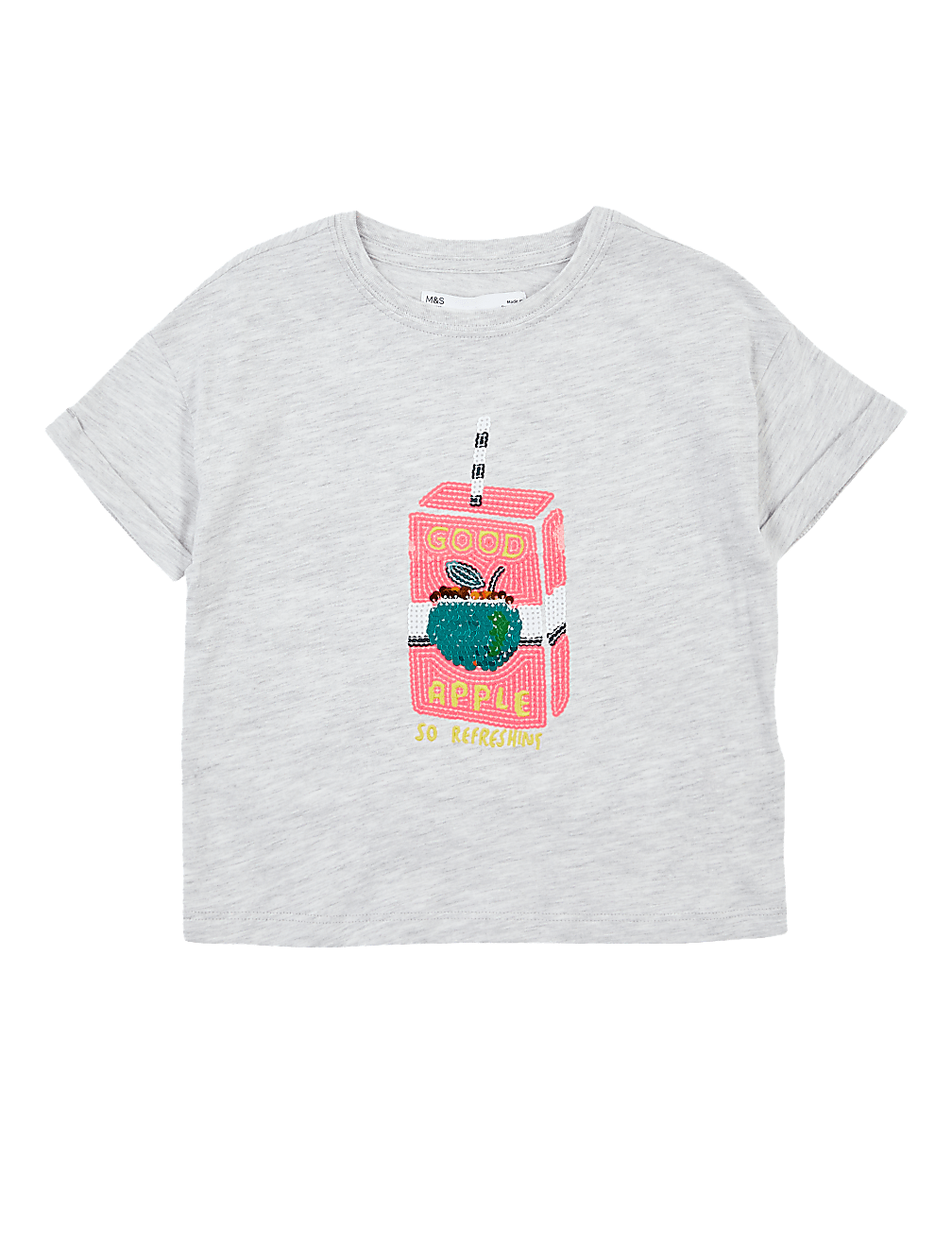 Reversible Sequin Juice Box T-Shirt (2-7 Years)