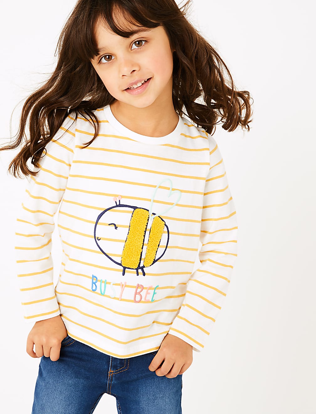 3 Pack Cotton Bee Design Tops (2-7 Years)