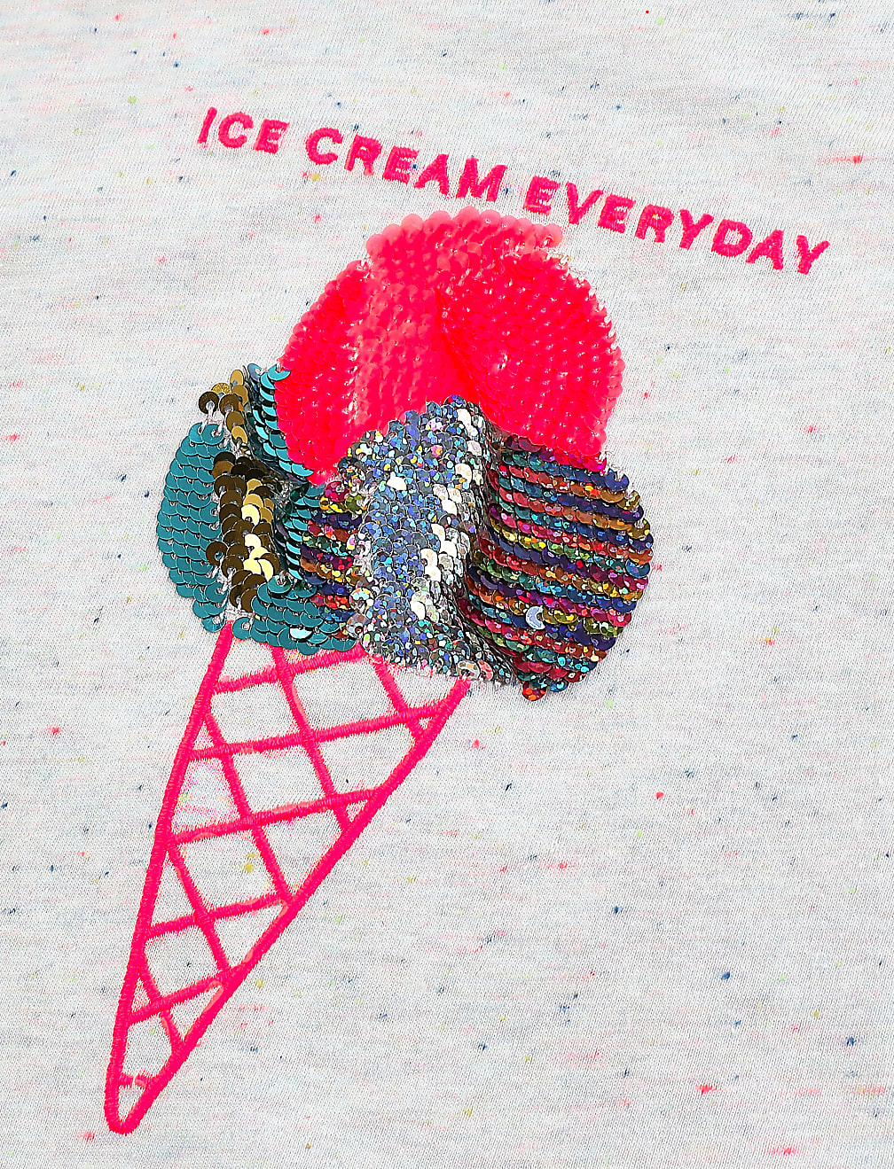Reversible Sequin Ice Cream T-shirt (2-7 Yrs)