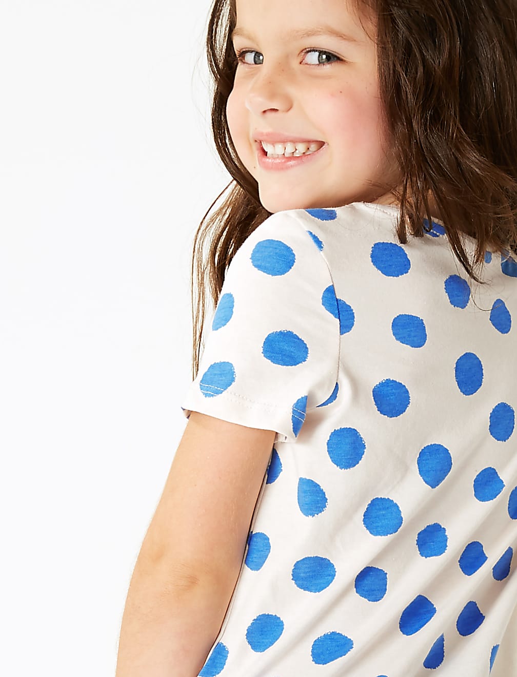 Pure Cotton Spot Print T-Shirt