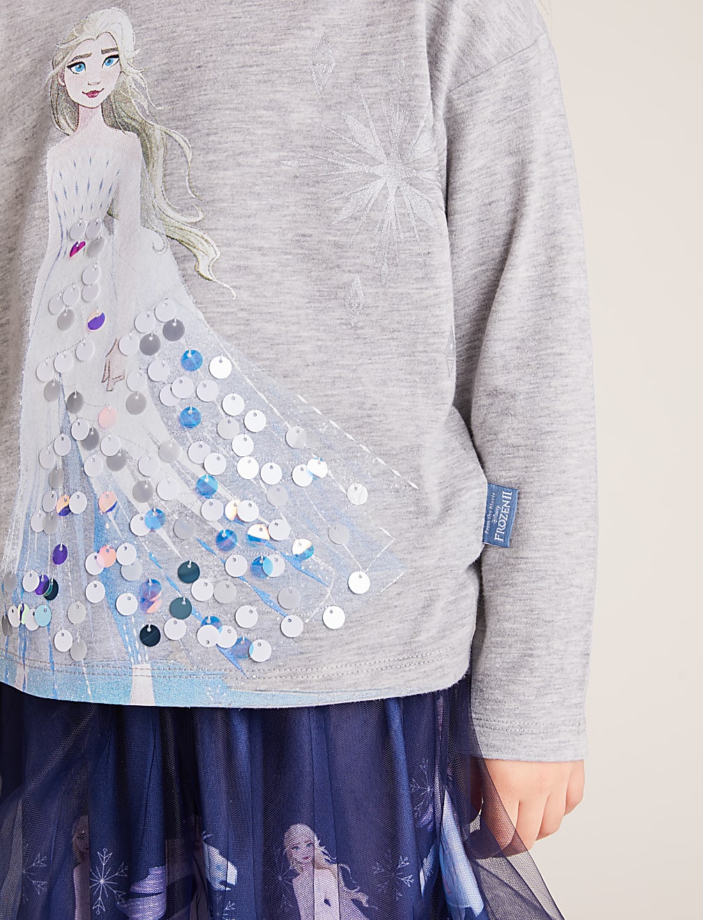 Cotton Disney&trade; Frozen&trade; Sequin Top (2-10 Yrs)