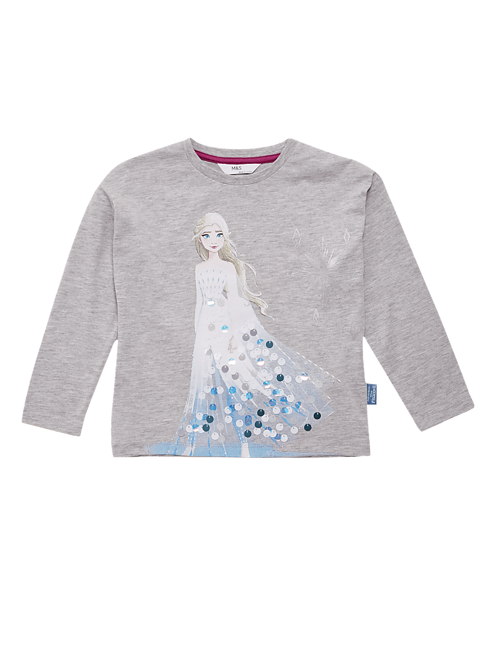 Cotton Disney&trade; Frozen&trade; Sequin Top (2-10 Yrs)