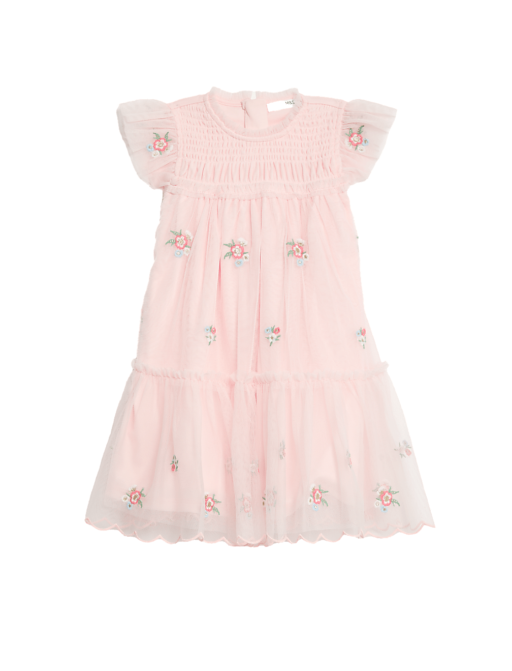 Floral Embroidery Dress (2-7 Yrs)