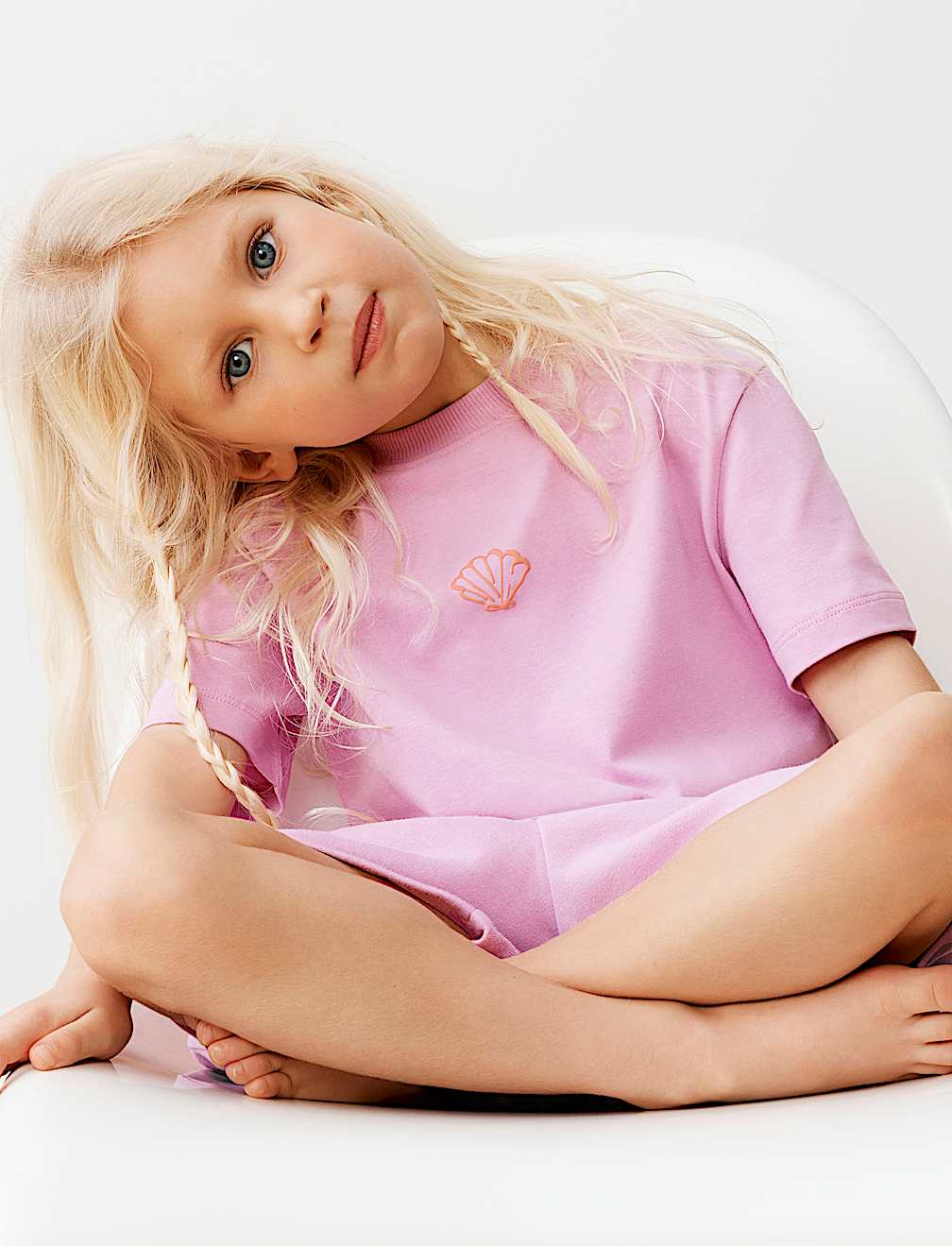 Pure Cotton Shell T-Shirt (2-8 Yrs)