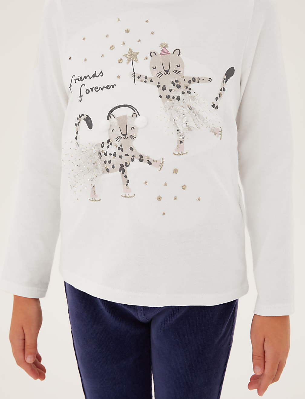 Pure Cotton Leopard Top (2-7 Yrs)