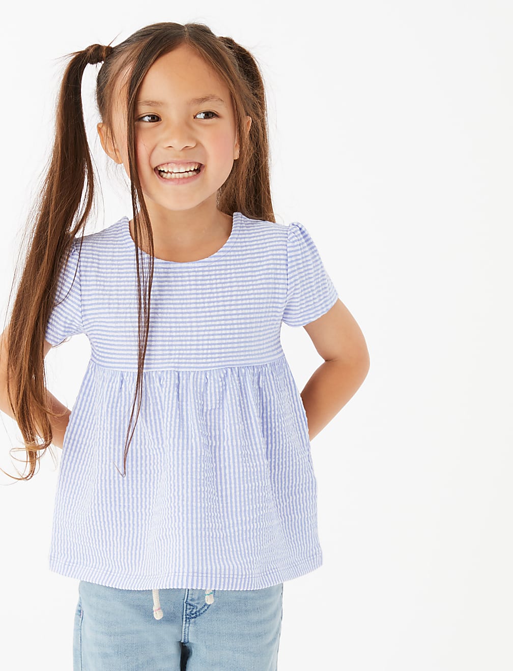 Cotton Rich Striped Top (2-7 Yrs)