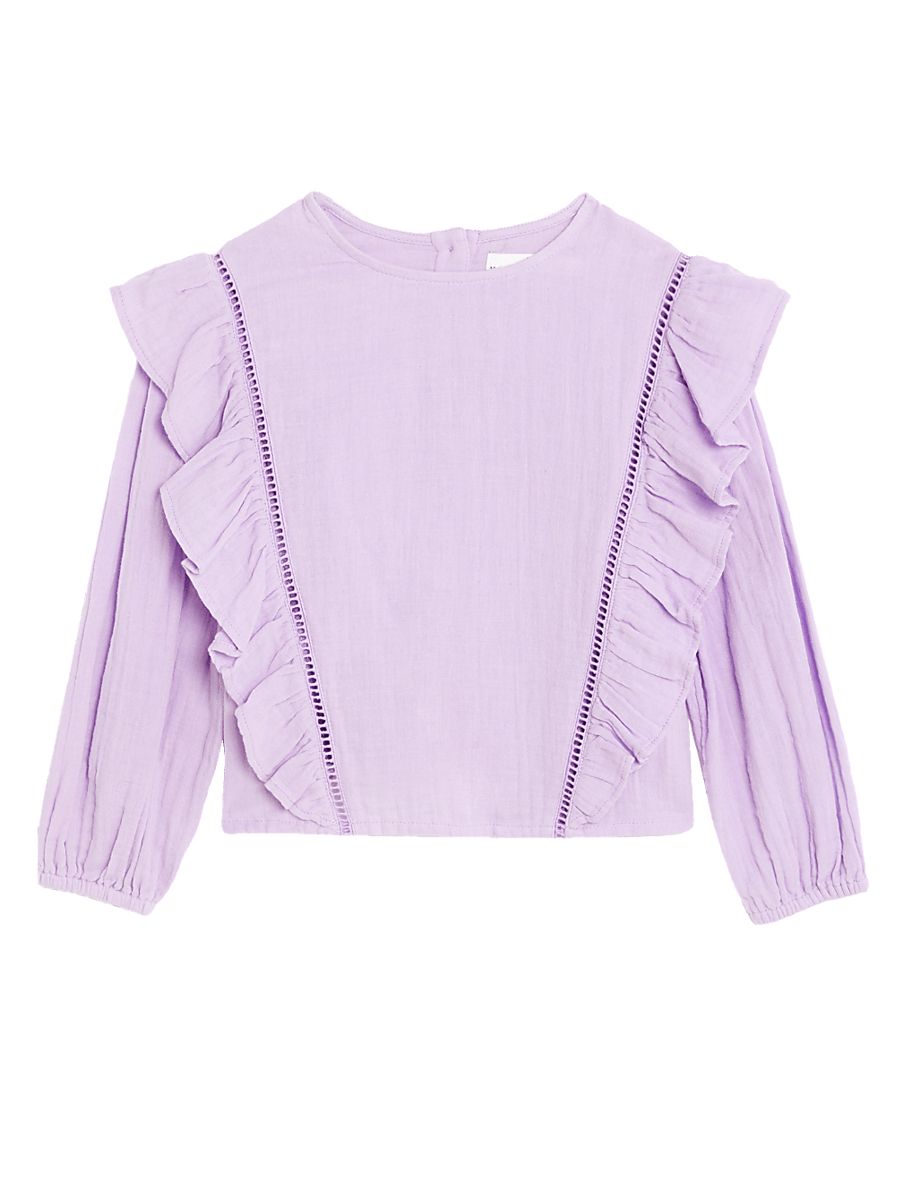 Pure Cotton Frill Blouse