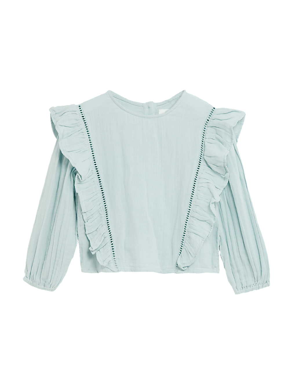 Pure Cotton Frill Blouse