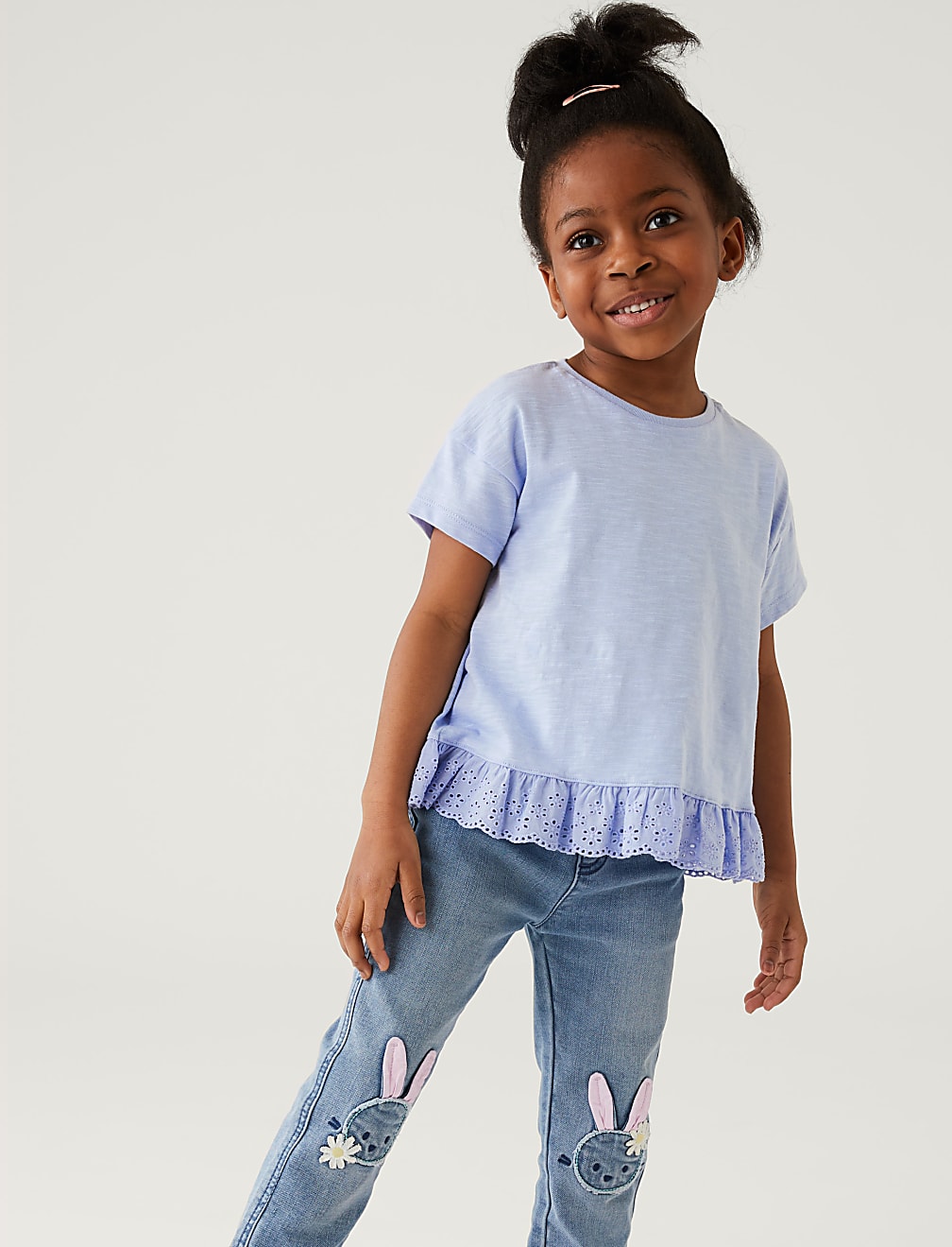 Pure Cotton Frill Top