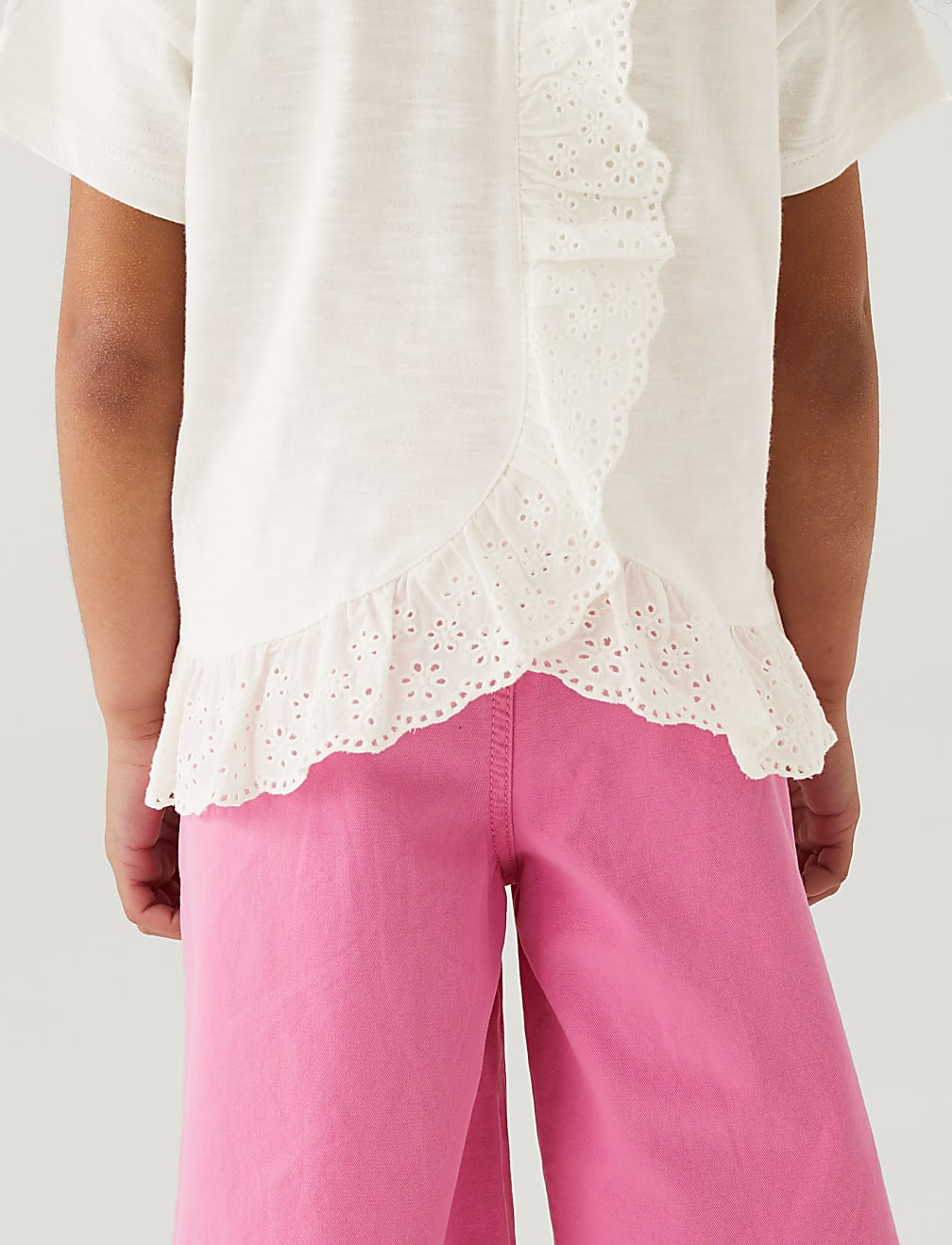 Pure Cotton Frill Top