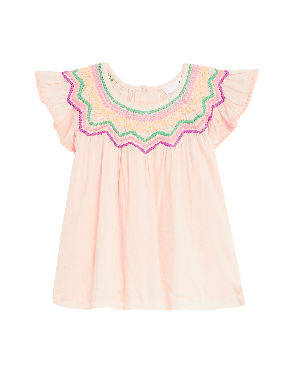 Pure Cotton Embroidered Top