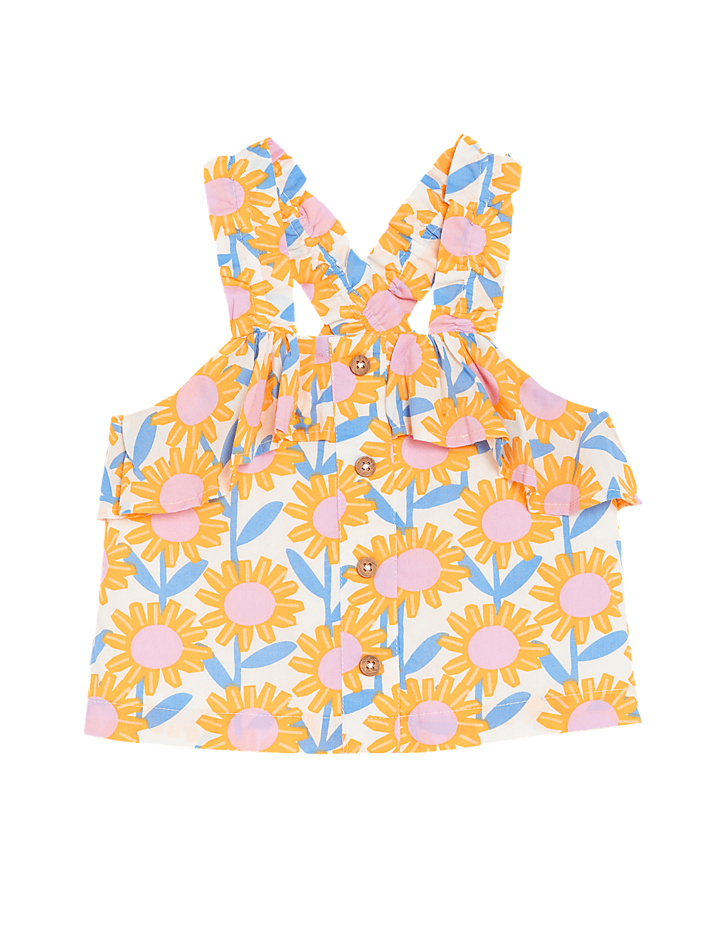 Pure Cotton Sunflower Top