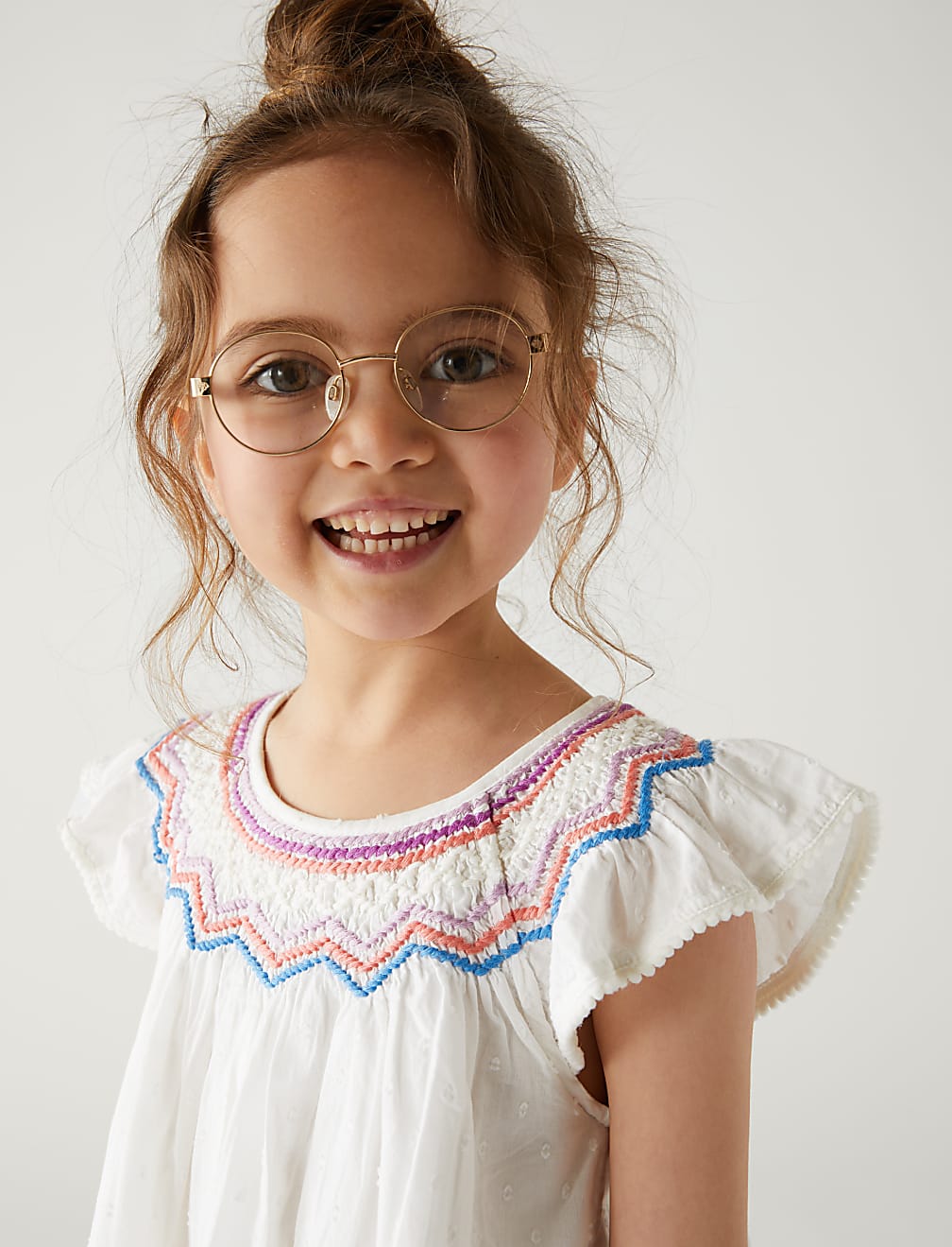 Pure Cotton Embroidered Top