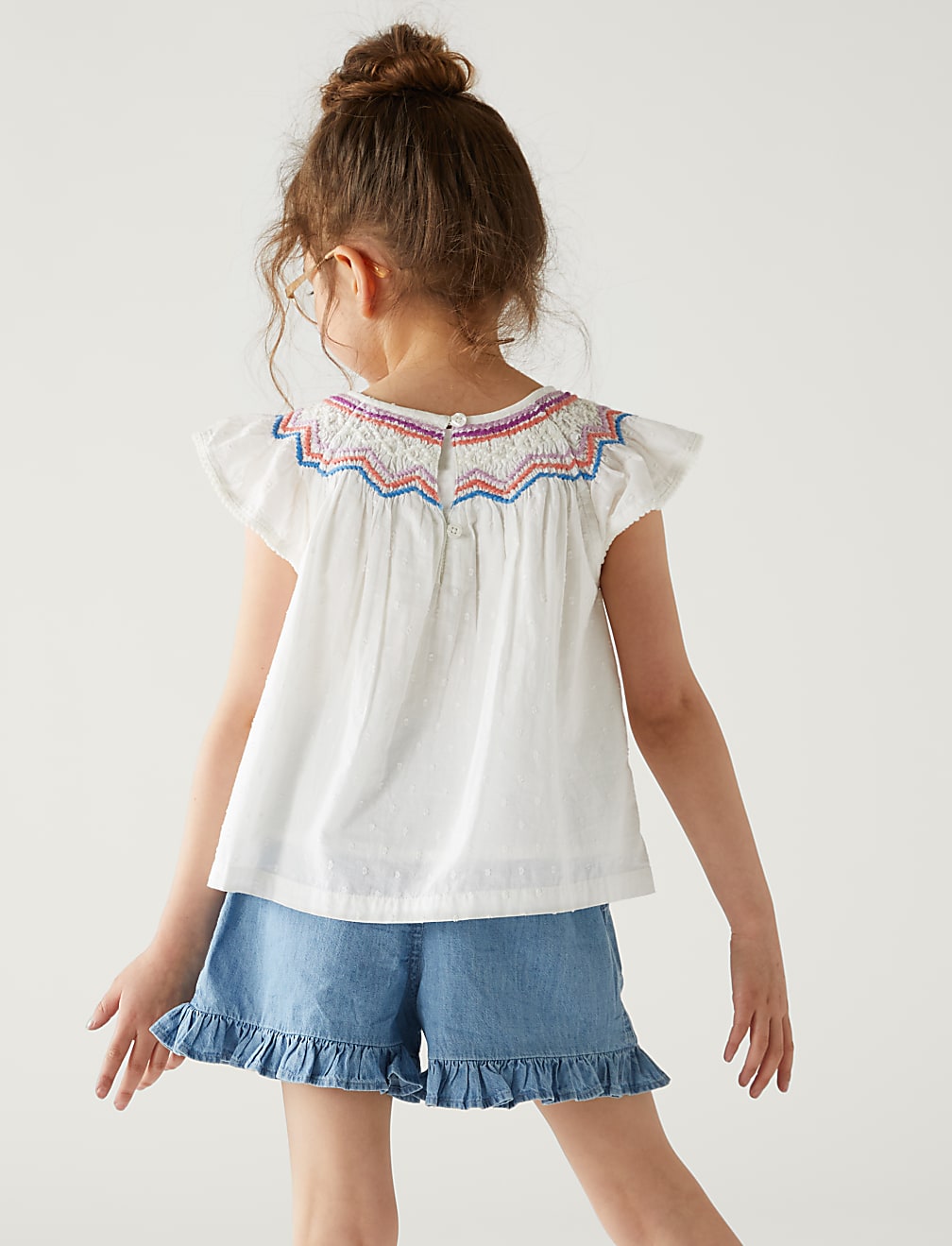 Pure Cotton Embroidered Top