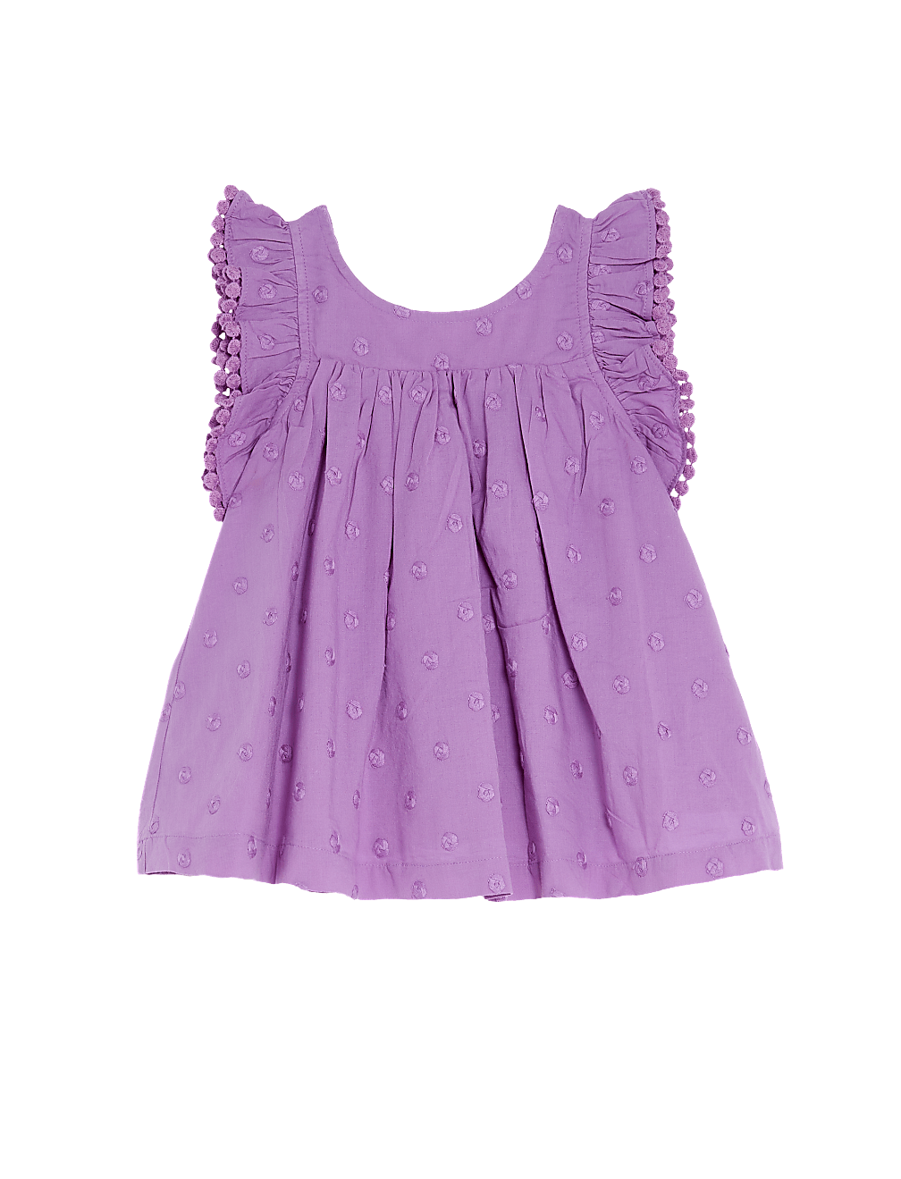 Pure Cotton Spotted Top (2-8 Yrs)