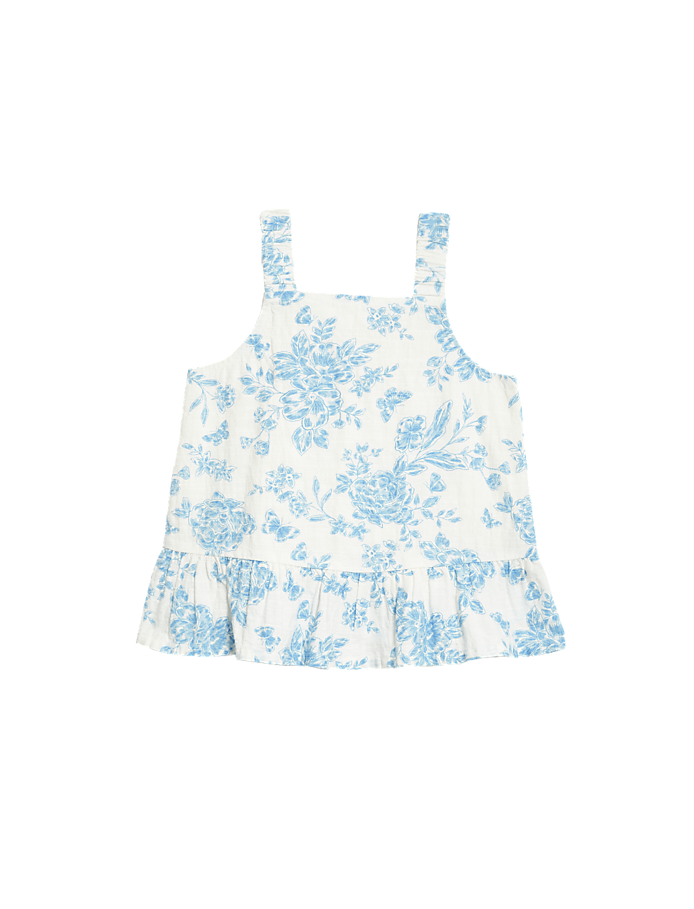 Cotton Rich Floral Top (2-8 Yrs)