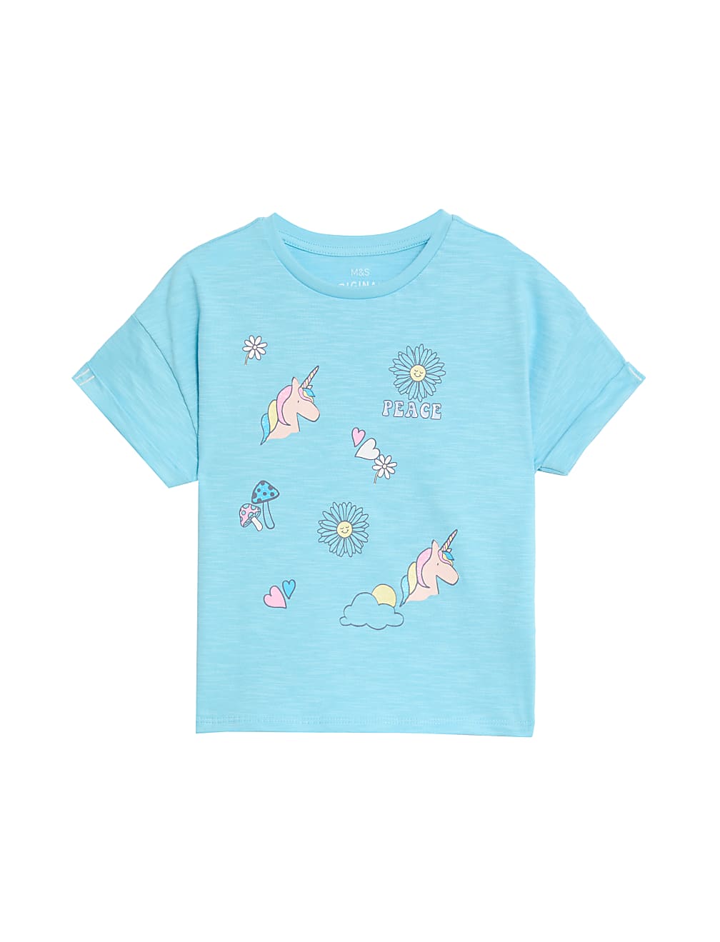 3pk Pure Cotton Print T-Shirts (2-8 Yrs)