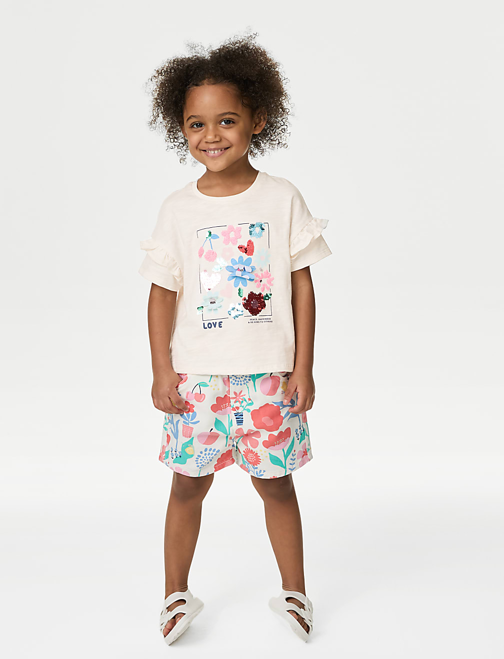 Pure Cotton Sequin T-Shirt (2-8 Yrs)