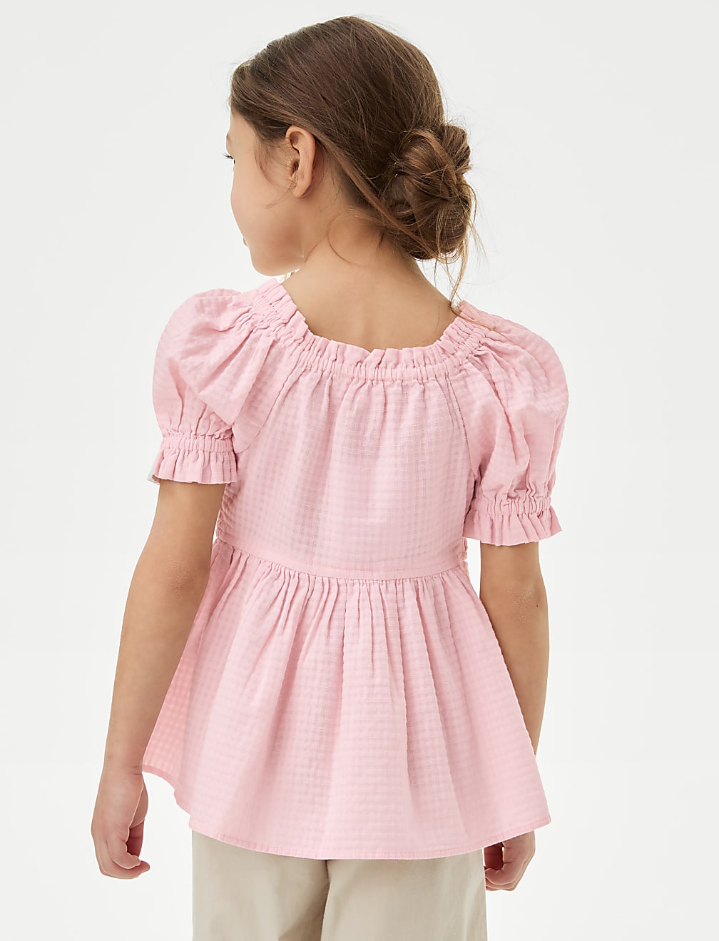 Pure Cotton Shirred Top (2-8 Yrs)