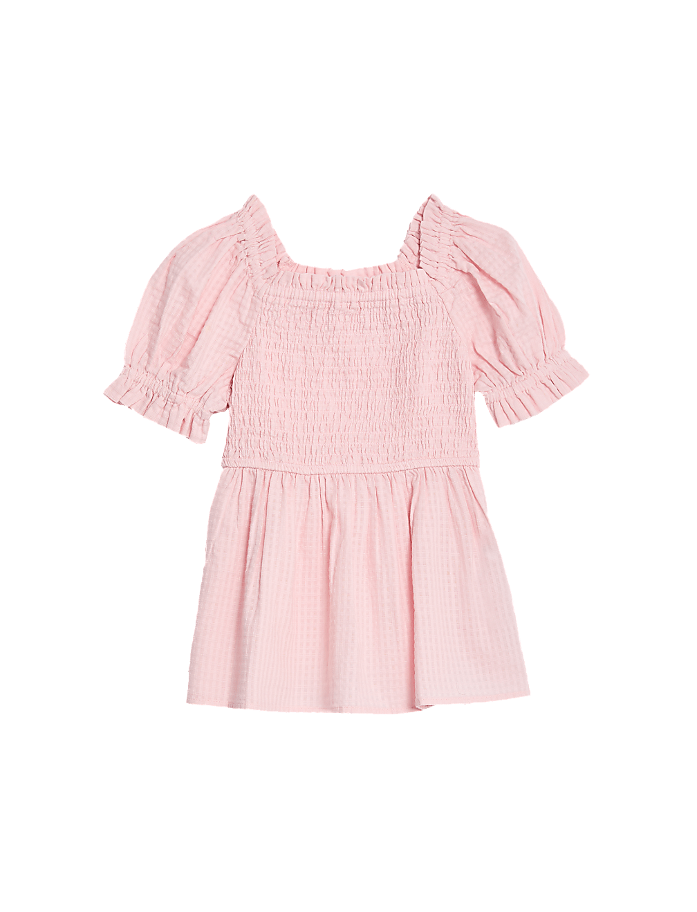 Pure Cotton Shirred Top (2-8 Yrs)