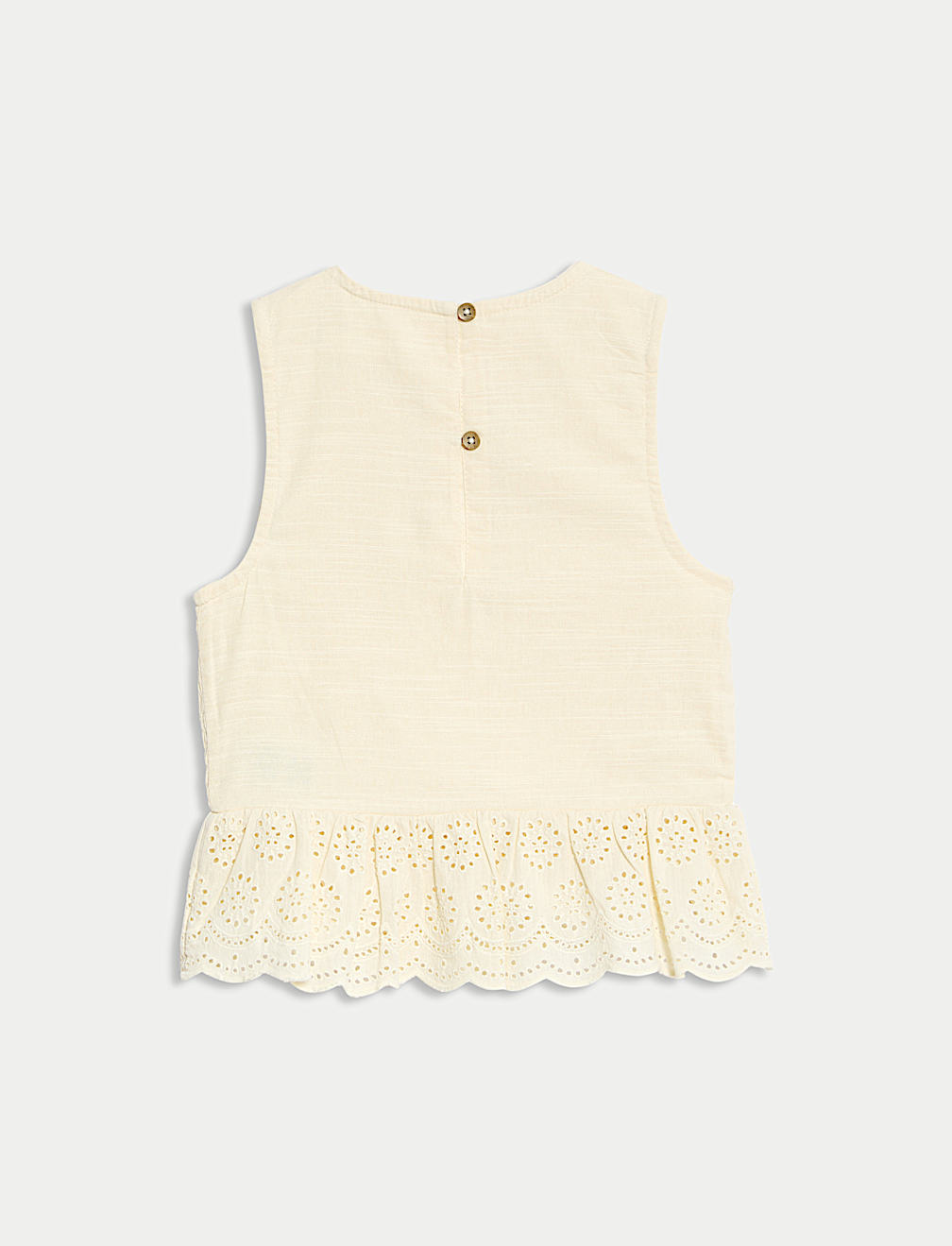 Pure Cotton Shirred Top