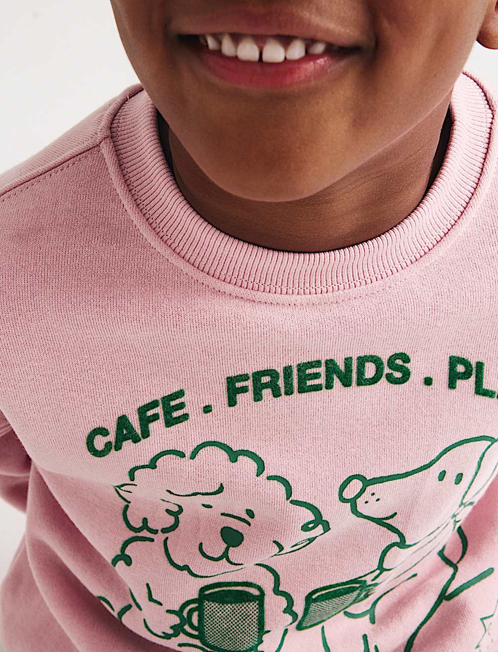 Cotton Rich Cafe Friends Sweatshirt (2-8 Yrs)