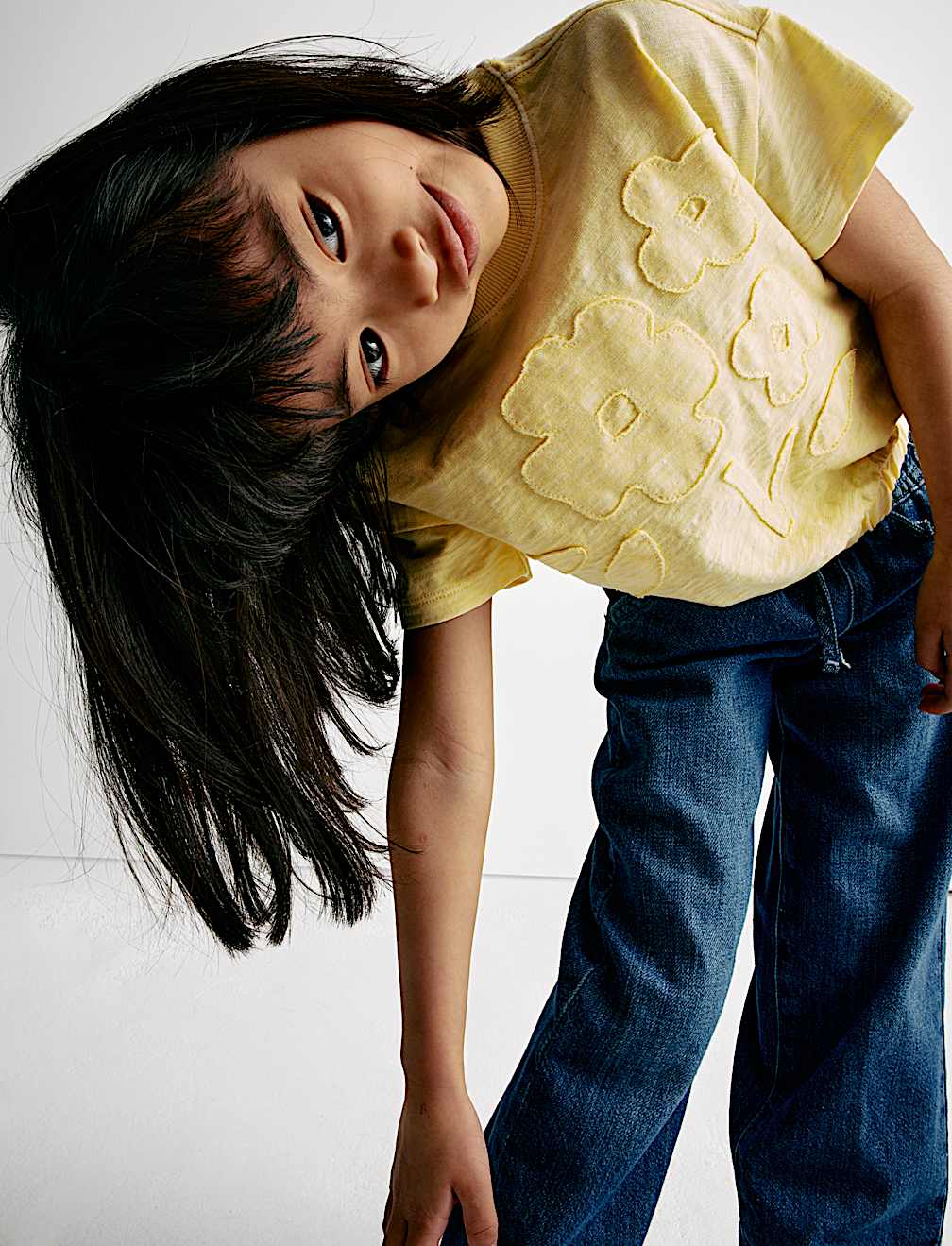 Pure Cotton Flower T-Shirt (2-8 Yrs)
