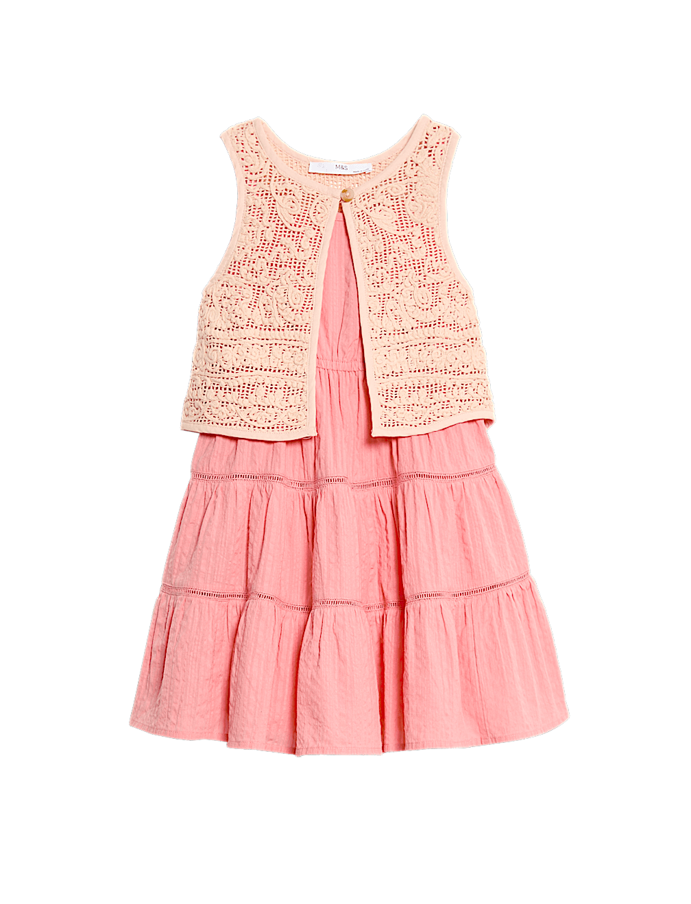 Pure Cotton Woven Dress (2-8 Yrs)