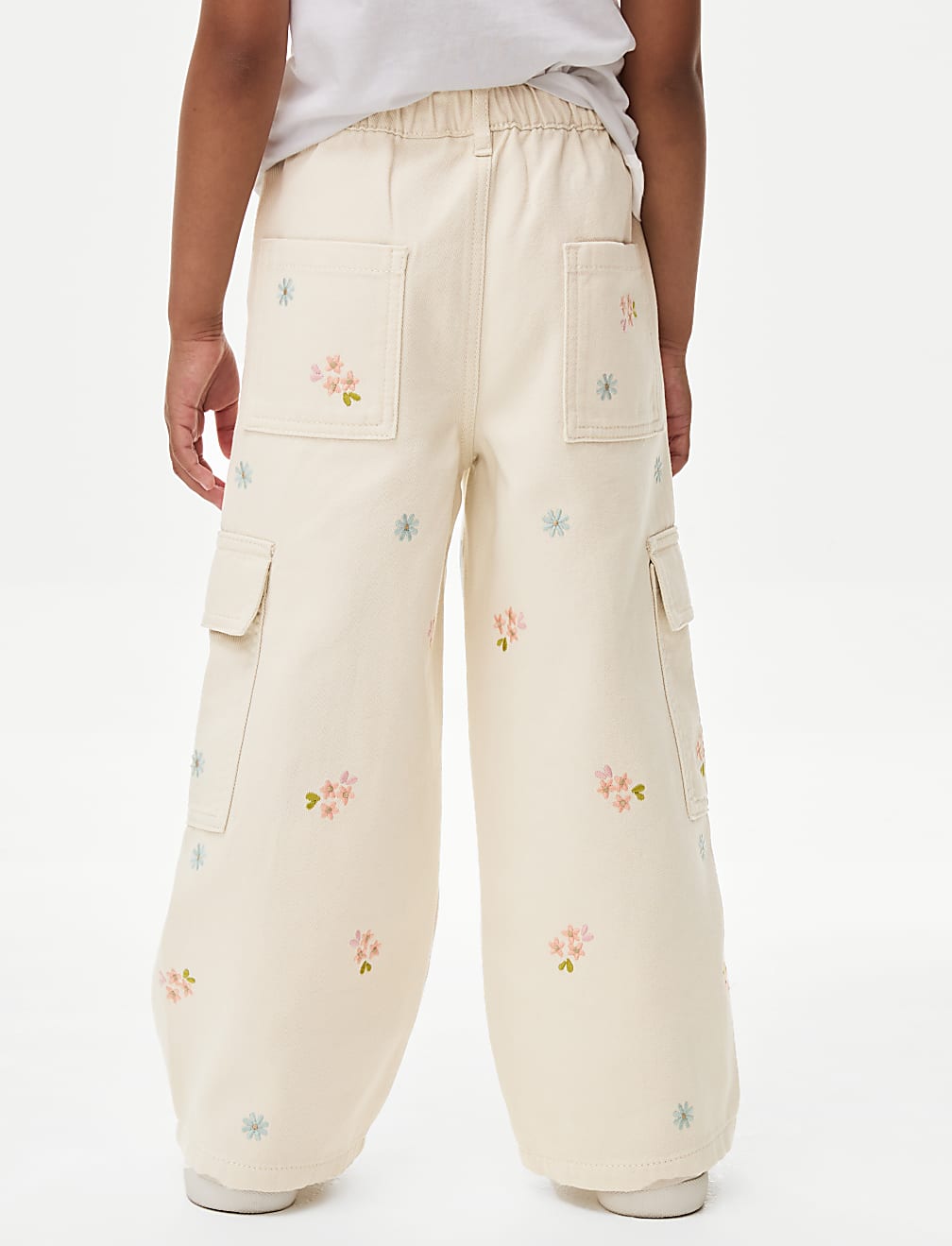 Pure Cotton Butterfly Cargo Trousers (2-8 Yrs)