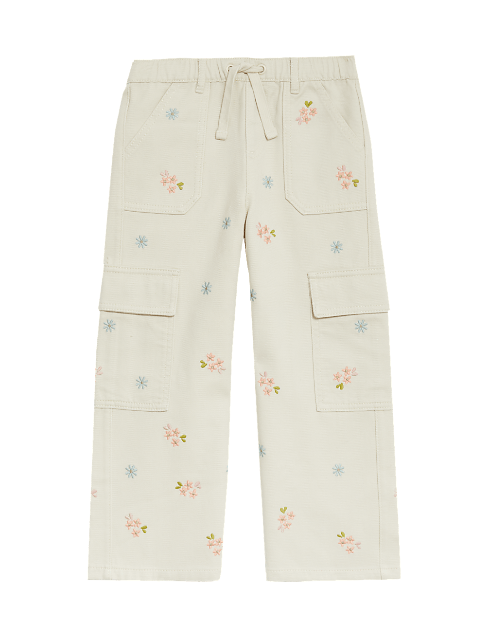 Pure Cotton Butterfly Cargo Trousers (2-8 Yrs)