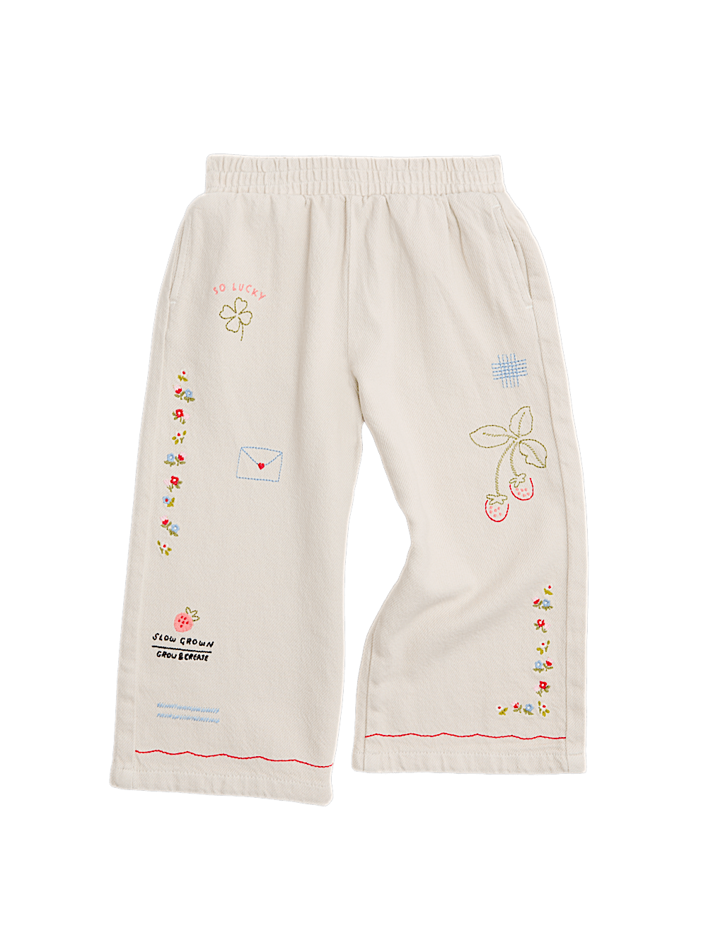 Denim Embroidered Jeans (1-8 Yrs)