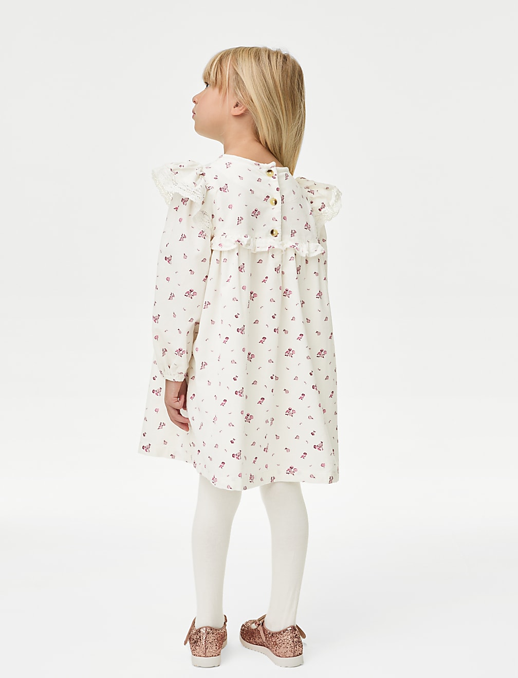 2pc Cotton Rich Floral Dress Outfit (2-8 Yrs)