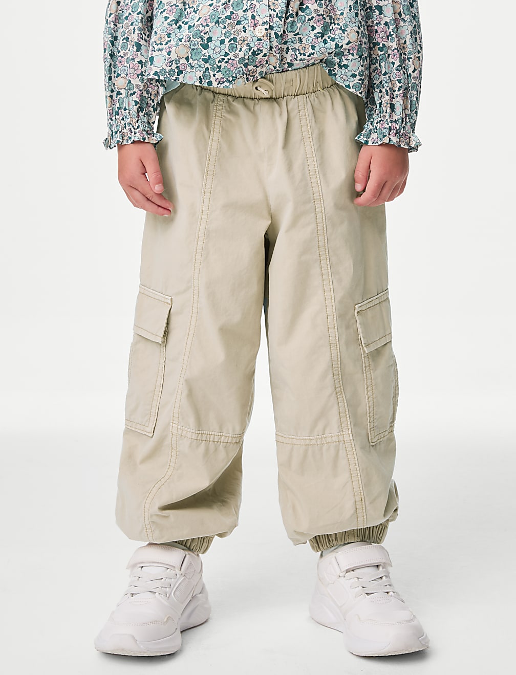 Pure Cotton Parachute Trousers (2-8 Yrs)