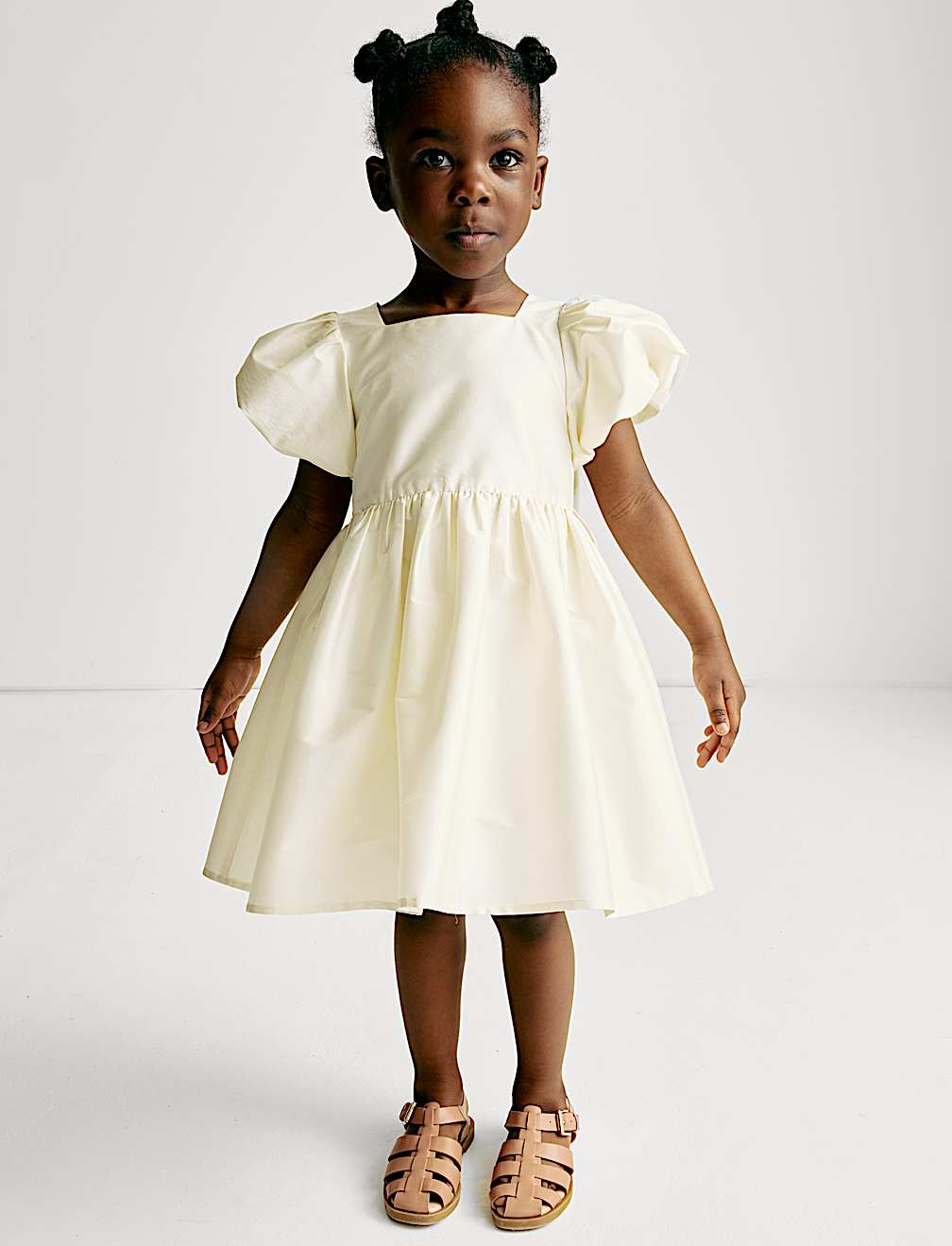 Taffeta Bow Dress (2-8 Yrs)