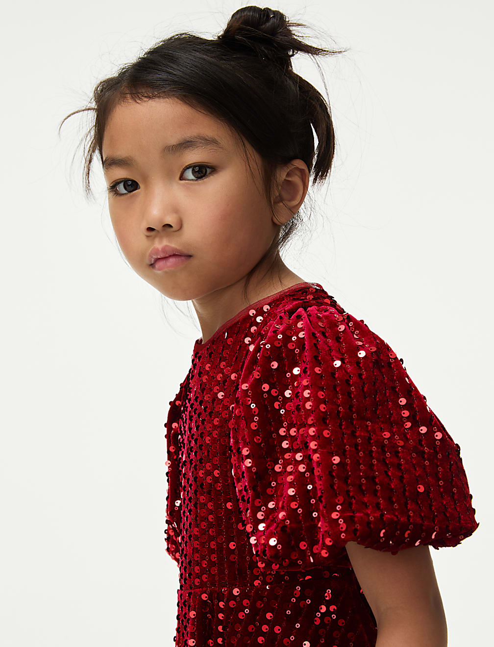 Velvet Sequin Dress (2-8 Yrs)