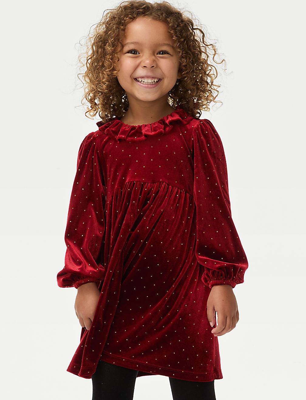 Sparkly Velvet Dress (1-8 Yrs)
